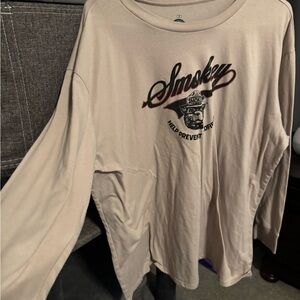 Smokey Bear Graphic Long Sleeve Shirt